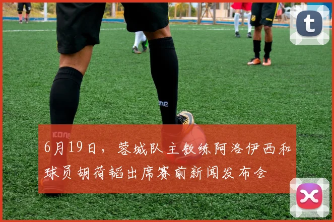 6月19日，蓉城队主教练阿洛伊西和球员胡荷韬出席赛前新闻发布会